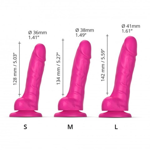 SLIDING SKIN REALISTIC DILDO FUSHIA M DORCELl - Lovely Planet