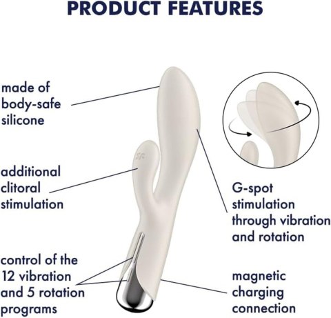 Satisfyer Spinning Rabbit 1 Beige Satisfyer - Triple A Marketing GmbH