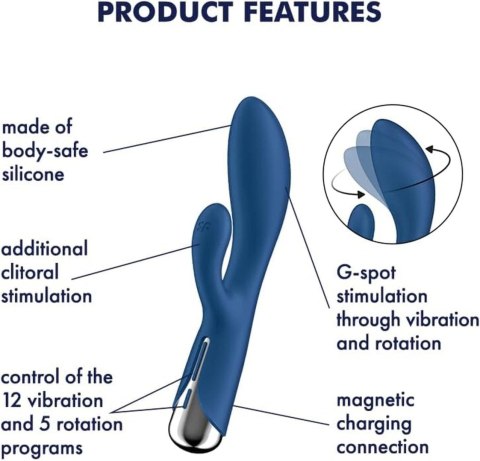 Satisfyer Spinning Rabbit 1 Blue Satisfyer - Triple A Marketing GmbH