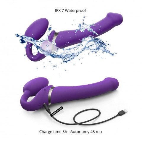 VIBRATING STRAP-ON - L - PURPLE DORCELl - Lovely Planet