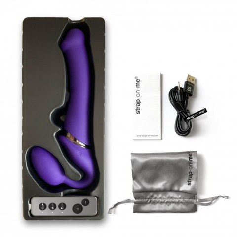 VIBRATING STRAP-ON - L - PURPLE DORCELl - Lovely Planet