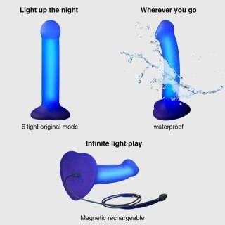 GLOW-LED DILDO PURPLE - M DORCELl - Lovely Planet