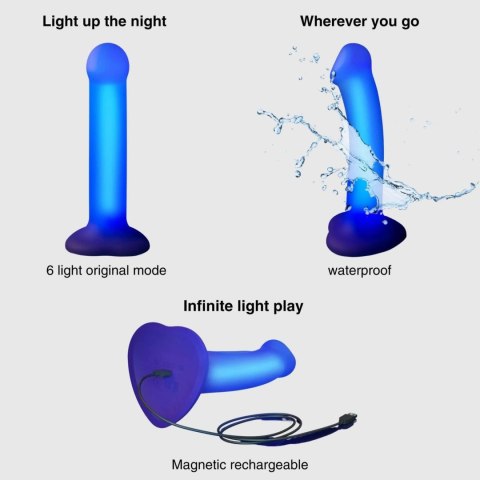 GLOW-LED DILDO PURPLE - M DORCELl - Lovely Planet