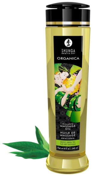 Massage Oil Organica EXOTIC GREEN TEA Shunga - EAU ZONE