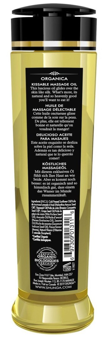 Massage Oil Organica EXOTIC GREEN TEA Shunga - EAU ZONE