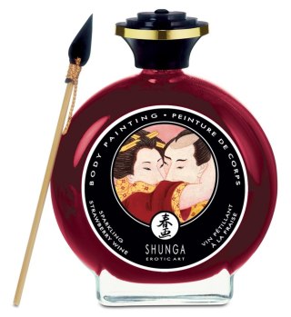 Body Painting Strawberry Sparkling Wine Shunga - EAU ZONE