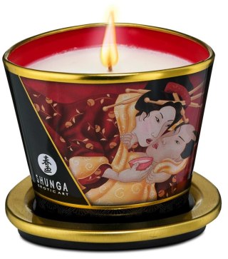 Massage Candle Strawberry Sparkling Wine Shunga - EAU ZONE