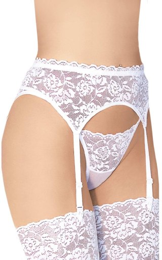 Garterbelt 3305 - Plus Size - white XL Softline - Boys of Toys Sp. z. o.o.