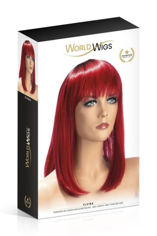PERRUQUE ELVIRA BICOLORE ROUGE Comcorde - SAS EDITIONS CONCORDE