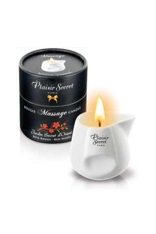 RED WOOD MASSAGE CANDLE 80M Comcorde - SAS EDITIONS CONCORDE