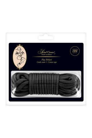 SM BONDAGE ROPE BLACK 10M (Size: T2) Comcorde - SAS EDITIONS CONCORDE