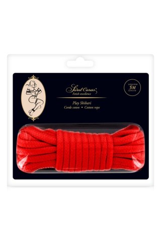 SM BONDAGE ROPE RED 5M (Size: T1) Comcorde - SAS EDITIONS CONCORDE