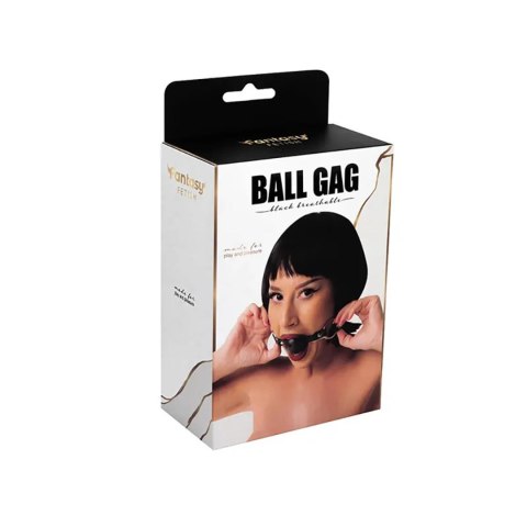 Black breathable ball gag with adjustable
strap. Fantasy - Boys of Toys Sp. z. o.o. (dystrybutor)