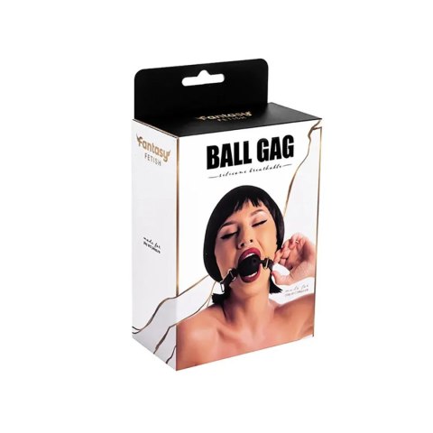 Breathable silicone ball gag with adjustable straps. Fantasy - Boys of Toys Sp. z. o.o. (dystrybutor)