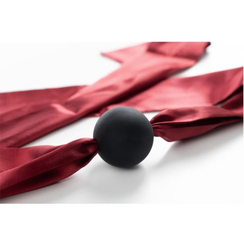 Silicone ball gag with satin straps. Fantasy - Boys of Toys Sp. z. o.o. (dystrybutor)