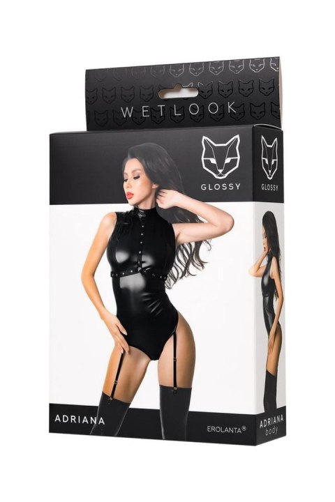 Wetlook body Adriana - black M GLOSSY - Boys of Toys Sp. z o.o. (dystrybutor)