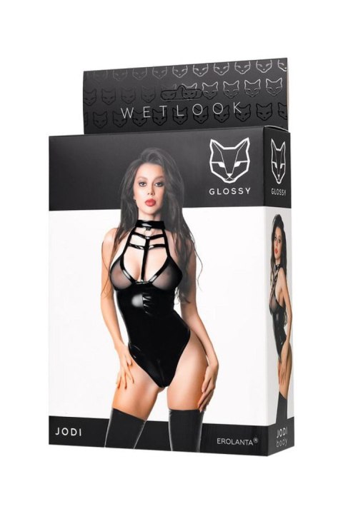 Wetlook body Jodi - black XL GLOSSY - Boys of Toys Sp. z o.o. (dystrybutor)