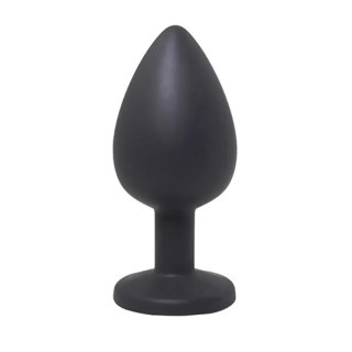 Black medium butt plug with white crystal Fantasy - Boys of Toys Sp. z. o.o. (dystrybutor)