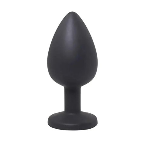 Black small butt plug with white crystal Fantasy - Boys of Toys Sp. z. o.o. (dystrybutor)