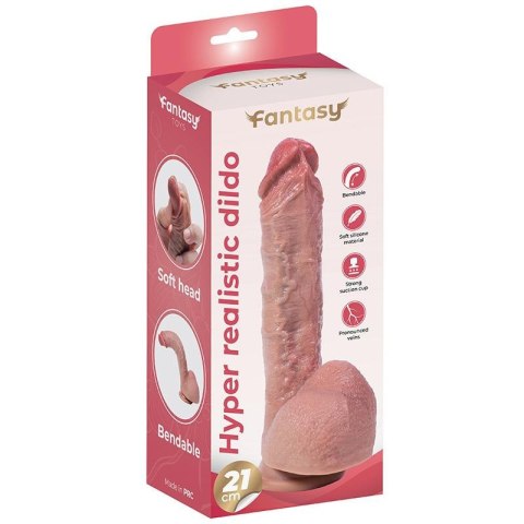 Flexible silicone dildo Hyper Realistic Dildo 21 cm Fantasy - Boys of Toys Sp. z. o.o. (dystrybutor)