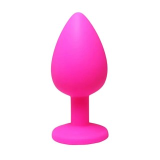 Pink large butt plug with white crystal Fantasy - Boys of Toys Sp. z. o.o. (dystrybutor)