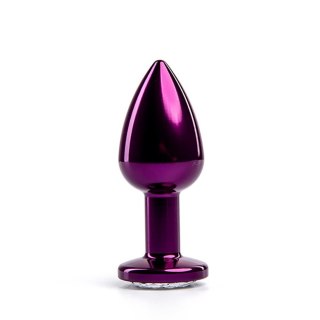 Purple Butt Plug with White Diamond Fantasy - Boys of Toys Sp. z. o.o. (dystrybutor)