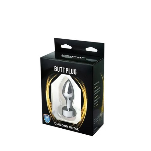 Silver Butt Plug with Red Diamond Fantasy - Boys of Toys Sp. z. o.o. (dystrybutor)