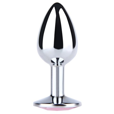 Silver Large Butt Plug with White Diamond Fantasy - Boys of Toys Sp. z. o.o. (dystrybutor)