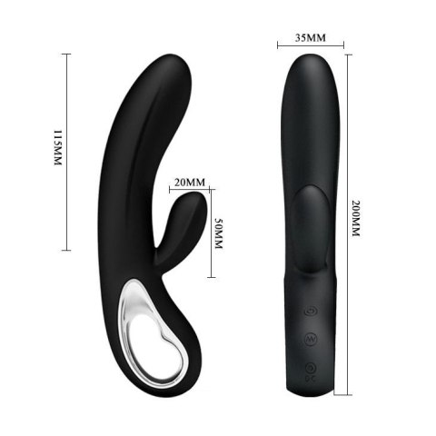 PRETTY LOVE - ELMER, BLACK, USB, 12 function Baile - Boys of Toys Sp. z. o.o. (dystrybutor)