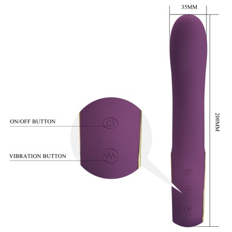 PRETTY LOVE - Ethan purple, 12 vibration functions Mobile APP Long-distance Control Baile - Boys of Toys Sp. z. o.o. (dystrybutor)