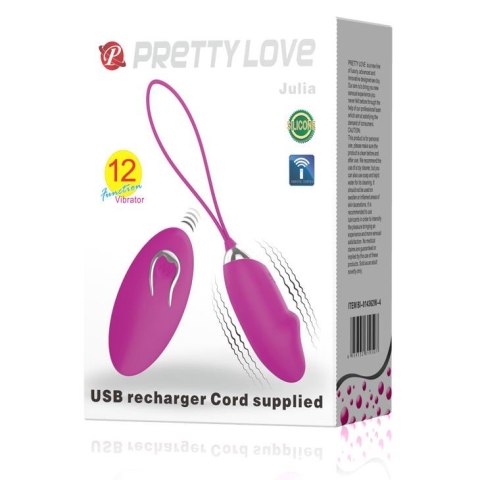 PRETTY LOVE -JULIA, 12 vibration functions Wireless remote control Baile - Boys of Toys Sp. z. o.o. (dystrybutor)