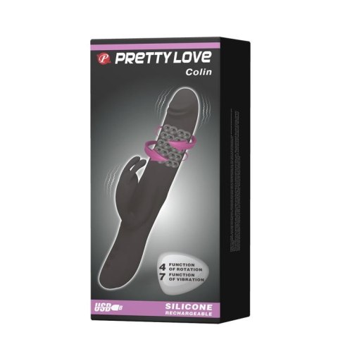 PRETTY LOVE - COLIN, USB, 7 vibration, 4 rotation Baile - Boys of Toys Sp. z. o.o. (dystrybutor)