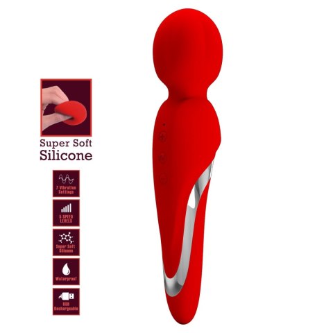 PRETTY LOVE - Walter, 5 levels of speed control 7 vibration functions, Silicone ABS, USB rechargeable Baile - Boys of Toys Sp. z. o.o. (dystrybutor)