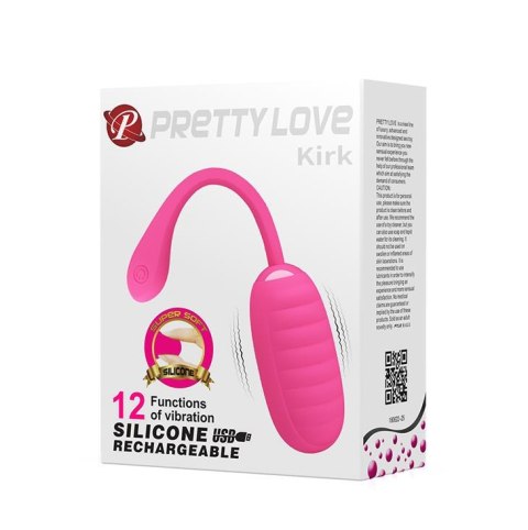 PRETTY LOVE - KIRK EGG Pink 12 function vibrations Baile - Boys of Toys Sp. z. o.o. (dystrybutor)