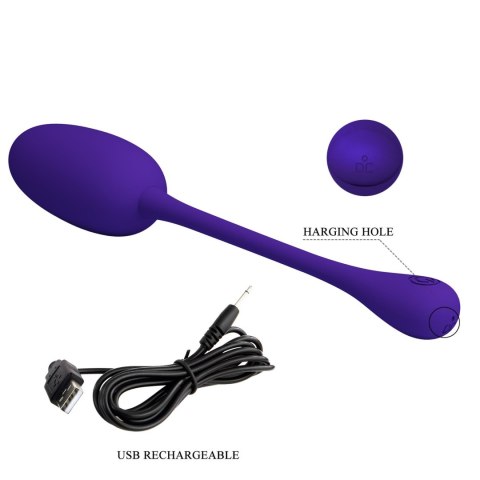 PRETTY LOVE - KNUCKER Purple, 12 vibration functions Memory function Baile - Boys of Toys Sp. z. o.o. (dystrybutor)