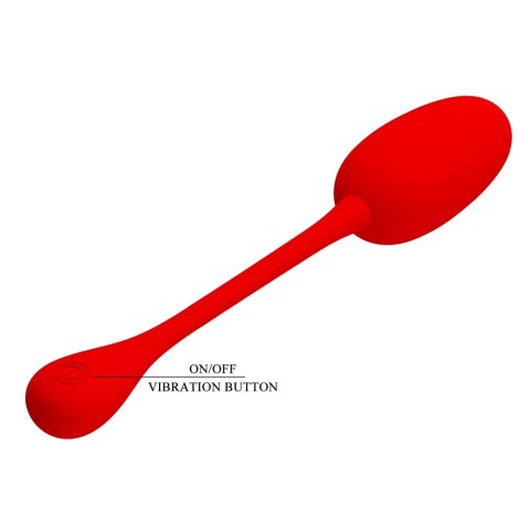 PRETTY LOVE - KNUCKER Red, 12 vibration functions Memory function Baile - Boys of Toys Sp. z. o.o. (dystrybutor)
