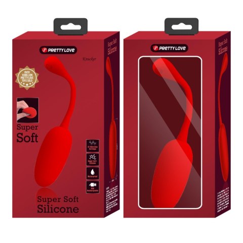 PRETTY LOVE - KNUCKER Red, 12 vibration functions Memory function Baile - Boys of Toys Sp. z. o.o. (dystrybutor)