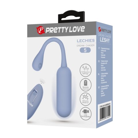 PRETTY LOVE - LECHIES Dream chaser 5, Blue, Wireless remote control 12 vibration functions Memory function Baile - Boys of Toys Sp. z. o.o. (dystrybutor)