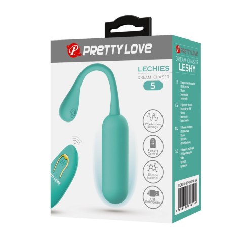 PRETTY LOVE - LECHIES Dream chaser 5, Green, Wireless remote control 12 vibration functions Memory function Baile - Boys of Toys Sp. z. o.o. (dystrybutor)