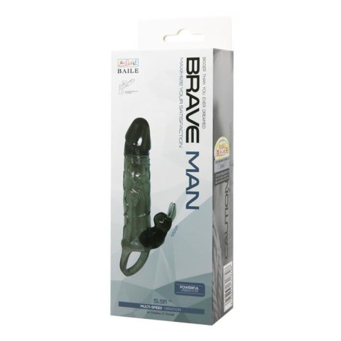BAILE - BRAVE MAN SMOKE 5,91"" MULTI-SPEED vibration Baile - Boys of Toys Sp. z. o.o. (dystrybutor)