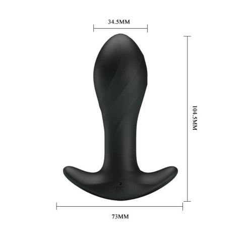 PRETTY LOVE - Anal Plug Massager 12 Functions USB Baile - Boys of Toys Sp. z. o.o. (dystrybutor)