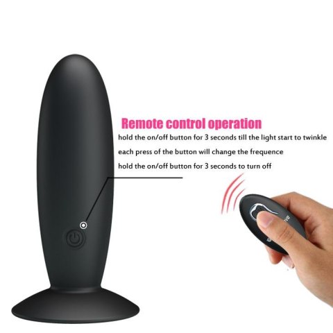 PRETTY LOVE - REMOTE CONTROL VIBRATING PLUG 12 function Baile - Boys of Toys Sp. z. o.o. (dystrybutor)