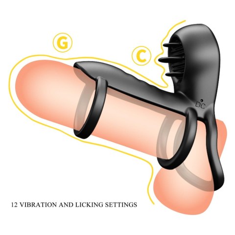 PRETTY LOVE - VIBRATING PENIS SLING Jammy, 12 vibration functions 12 licking settings Memory function Baile - Boys of Toys Sp. z. o.o. (dystrybutor)