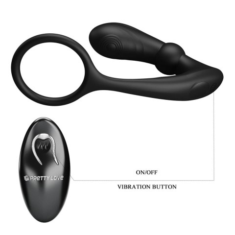 PRETTY LOVE - Warren Black, 12 vibration functions 12 pulse wave settings Wireless remote control Baile - Boys of Toys Sp. z. o.o. (dystrybutor)