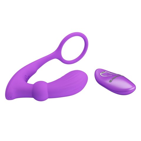 PRETTY LOVE - Warren Purple, Wireless remote control 12 pulse wave settings 12 vibration functions Baile - Boys of Toys Sp. z. o.o. (dystrybutor)