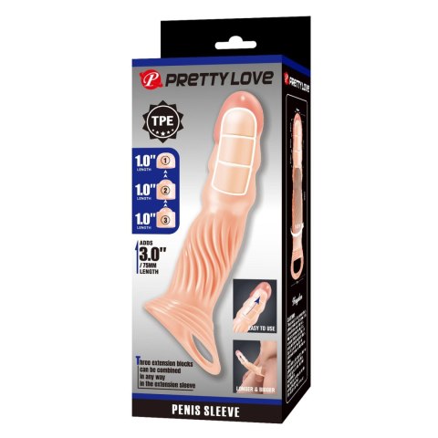 Pretty Love 3.0" Adjustable Penis Sleeve Extender Baile - Boys of Toys Sp. z. o.o. (dystrybutor)