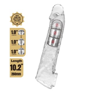 Pretty Love Extension Penis Sleeve with Modular Length Blocks - Clear - 26 cm Baile - Boys of Toys Sp. z. o.o. (dystrybutor)