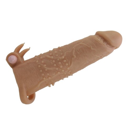 Pretty Love Quillon - 20 cm Vibrating Penis Sleeve Natural Baile - Boys of Toys Sp. z. o.o. (dystrybutor)