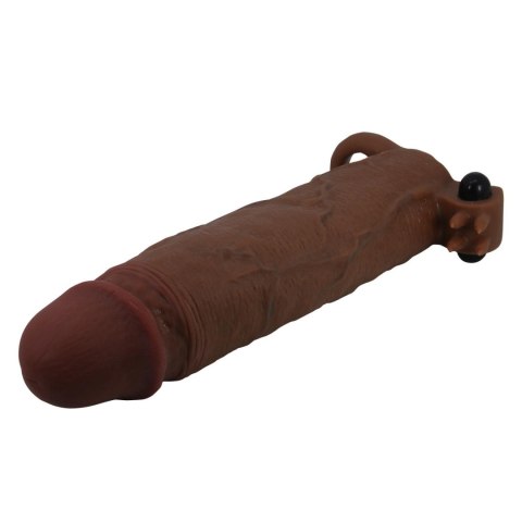 Pretty Love Xerxes - 22 cm Vibrating Penis Sleeve, Dark Brown Baile - Boys of Toys Sp. z. o.o. (dystrybutor)