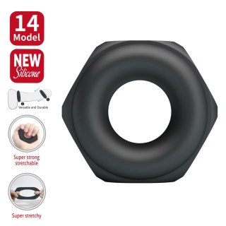 Crazy Bull Jarvius Super Soft Silicone Cock Ring - Black Baile - Boys of Toys Sp. z. o.o. (dystrybutor)